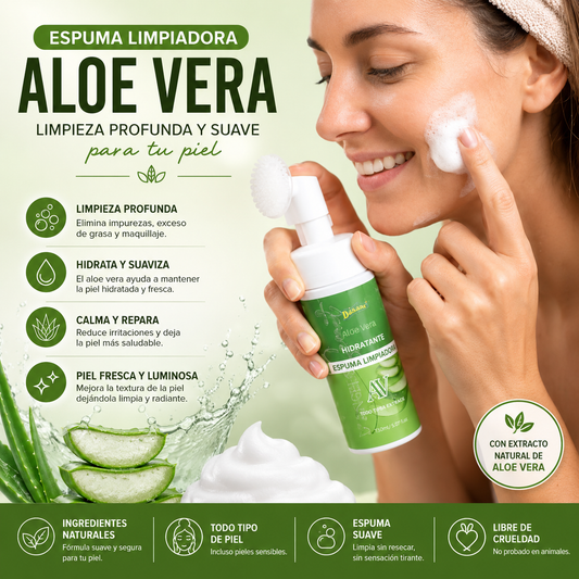 ESPUMA DE LIMPIEZA FACIAL ALOE VERA