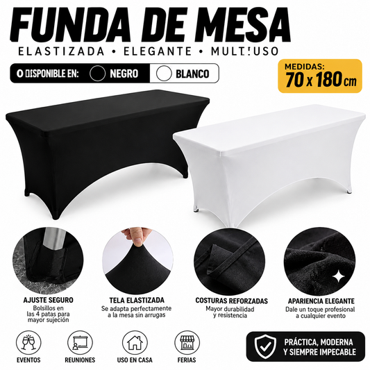 Funda De mesa Tela Spandex 70x180cm