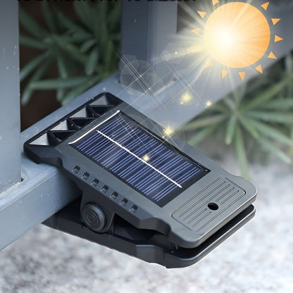 lámpara solar con clip y sensor