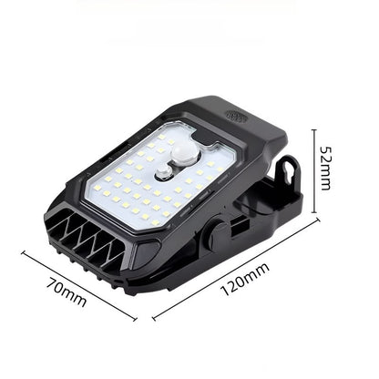 lámpara solar con clip y sensor